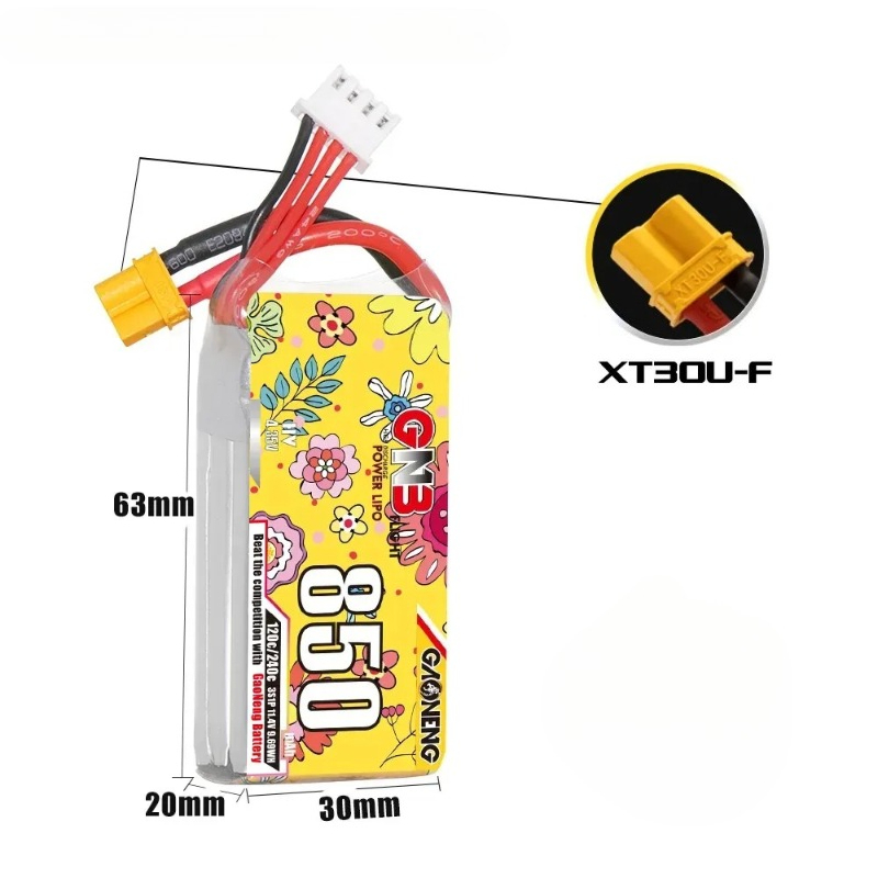 1pcs new GNB LiHV 3S 11.4V 850 - Drone Battery 3S review and price